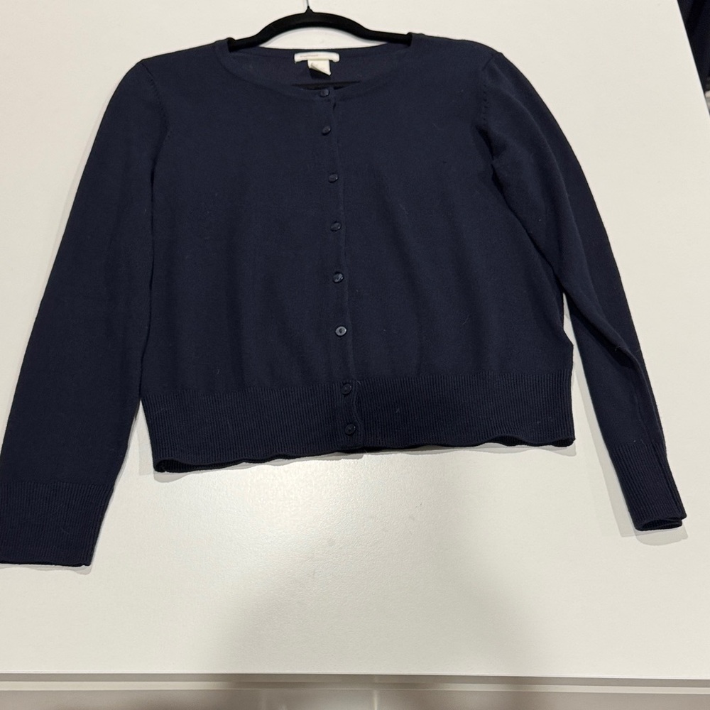 H&MWomen's Navy Cardigan Sweater